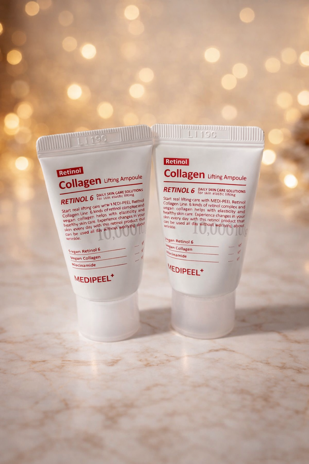 MEDIPEEL+ Retinol 6 Collagen Lifting Ampoule – 2 × 15 ml