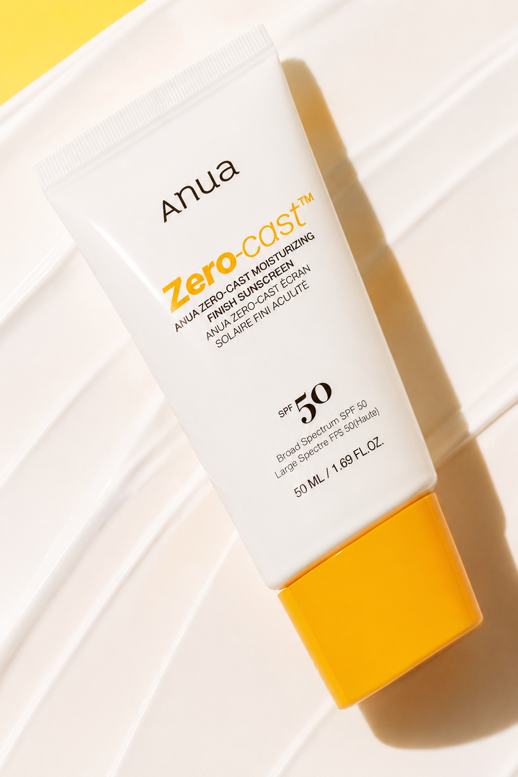 ANUA Zero-Cast Moisturizing Finish Sunscreen, 50 ml
