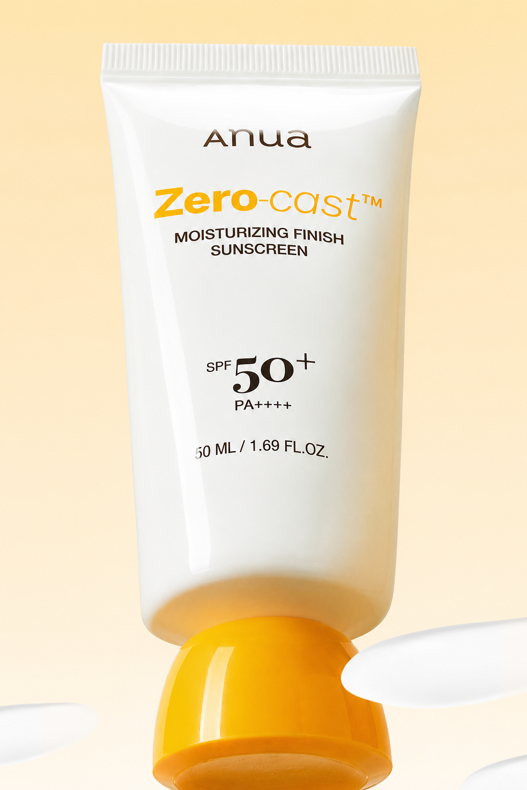 ANUA Zero-Cast Moisturizing Finish Sunscreen, 50 ml